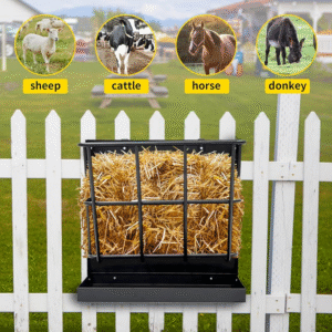 🌾 Hay Nets & Racks for Mini Highland Cows – Clean Feeding, Less Waste! 🐮